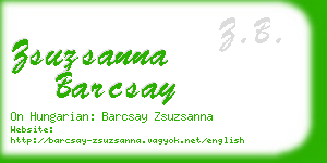 zsuzsanna barcsay business card